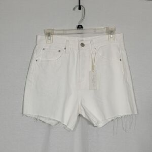 NWT Z Supply Denim Women's White Everyday Hi Rise 4" Inseam Jean Shorts Size 27